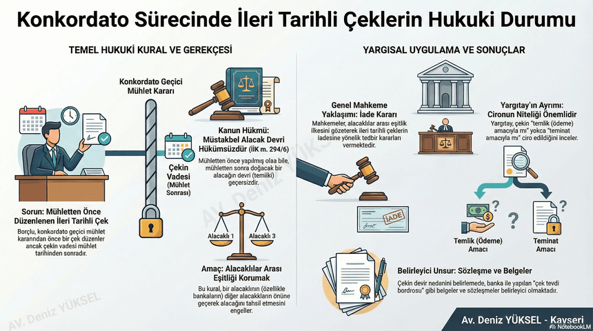 KONKORDATO SÜRECİNDE VADESİ GELMEMİŞ (İLERİ TARİHLİ) ÇEKLERİN HUKUKİ DURUMU VE YARGISAL UYGULAMALAR