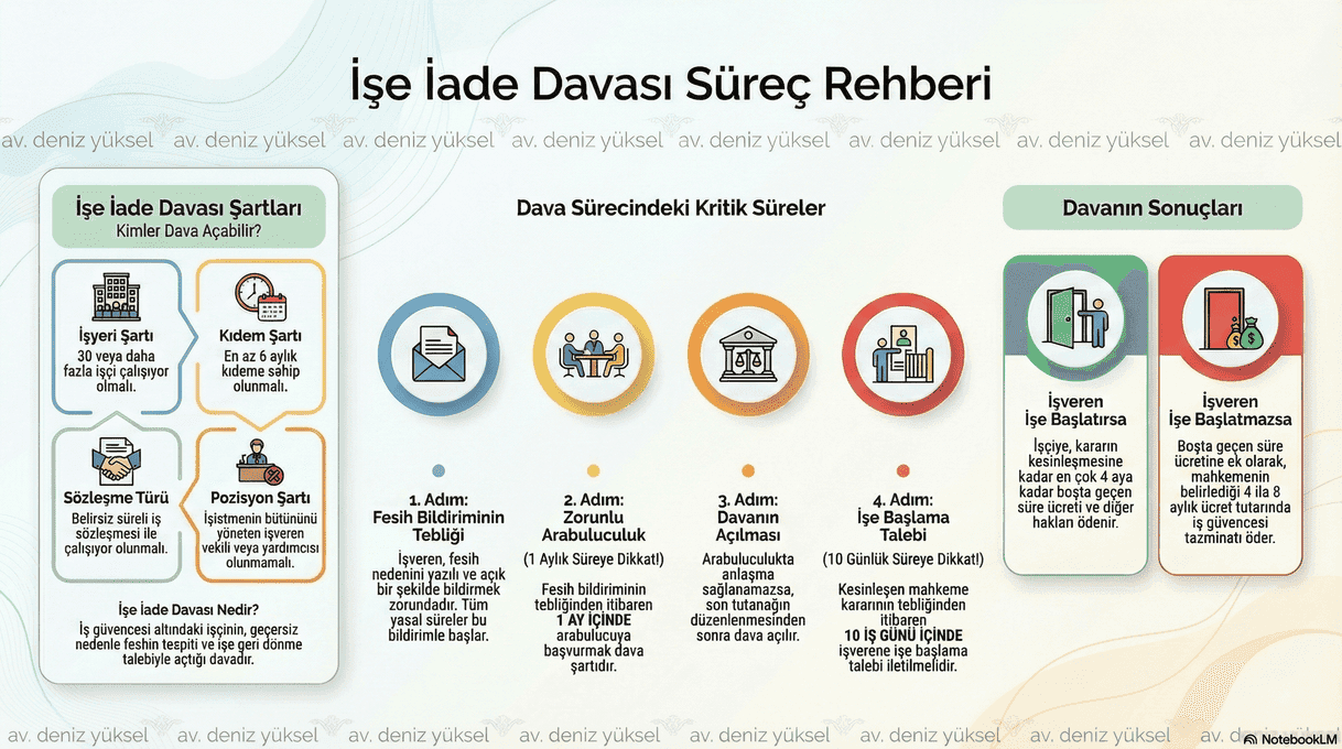 İŞE İADE DAVASI: İşimi Geri İstiyorum! (Kapsamlı Rehber ve 50 Emsal Karar)