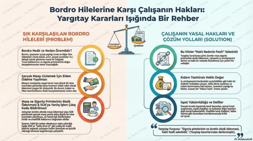BORDRO HİLELERİ VE GERÇEK ÜCRETİN GİZLENMESİ: Yargıtay Kararlarıyla Tespit ve İspat Rehberi
